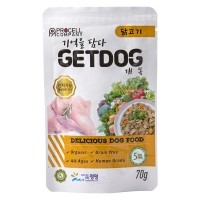 베러펫 개똑 강아지 습식사료 주식 파우치 닭고기맛 70g