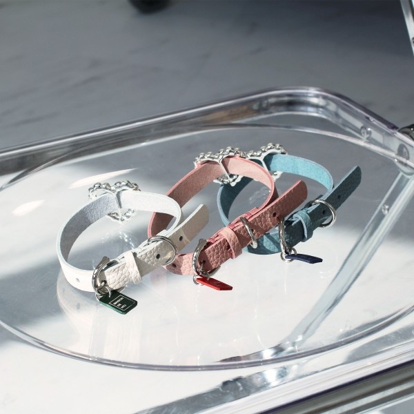 페오펫몰,[댕보양특가] 하트 진주 목줄 로즈 핑크