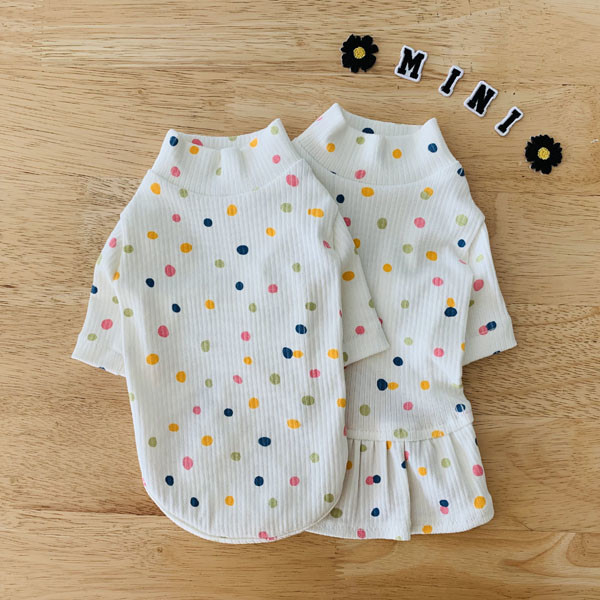[오늘출발]조약돌 폴라티 원피스(S-2XL) 도트 땡땡이 봄 가을