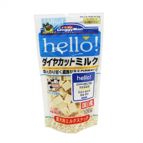 페오펫몰,도기맨 헬로 다이아몬드 컷팅 치즈 우유맛 100g [최저가]
