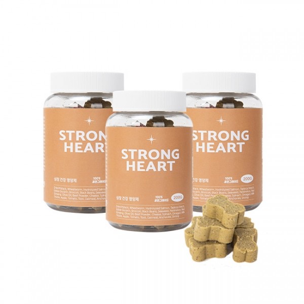 [팻케어유니온] 추석 특별 이벤트 강아지 심장 튼튼 영양제 스트롱하트 2+1
