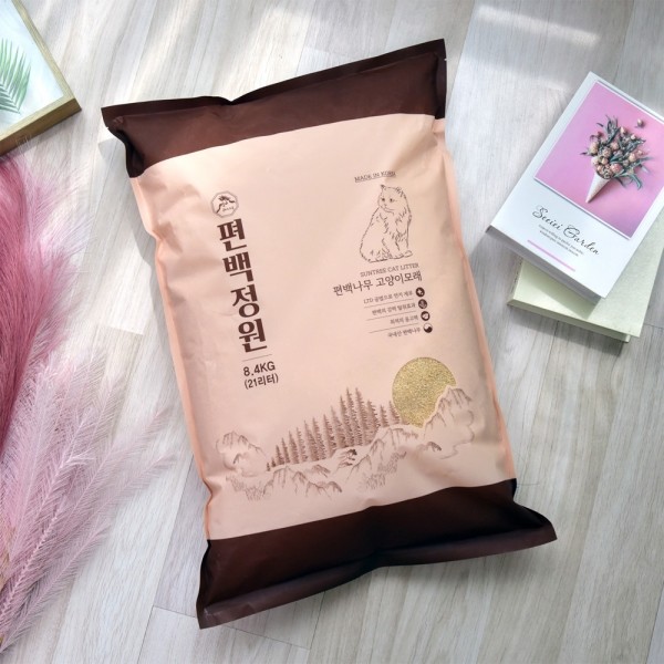 페오펫몰,구비나무 편백정원 고양이 편백모래 대용량 2입 1박스 (16.8kg (8.4kg*2입))
