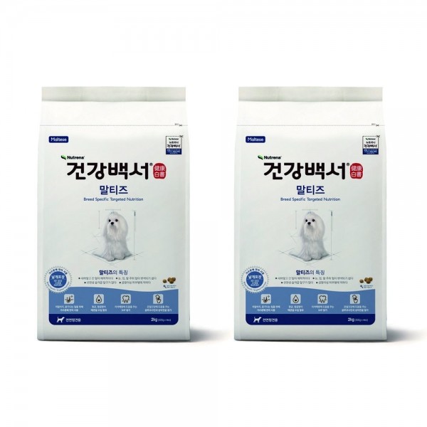 페오펫몰,뉴트리나 건강백서 말티즈 4kg(2kgx2개)