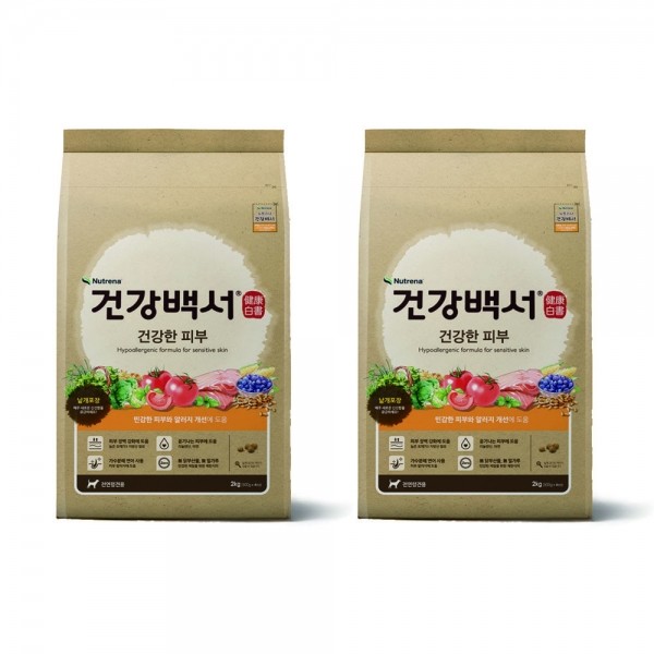 페오펫몰,뉴트리나 건강백서 건강한 피부 4kg(2kgx2개)