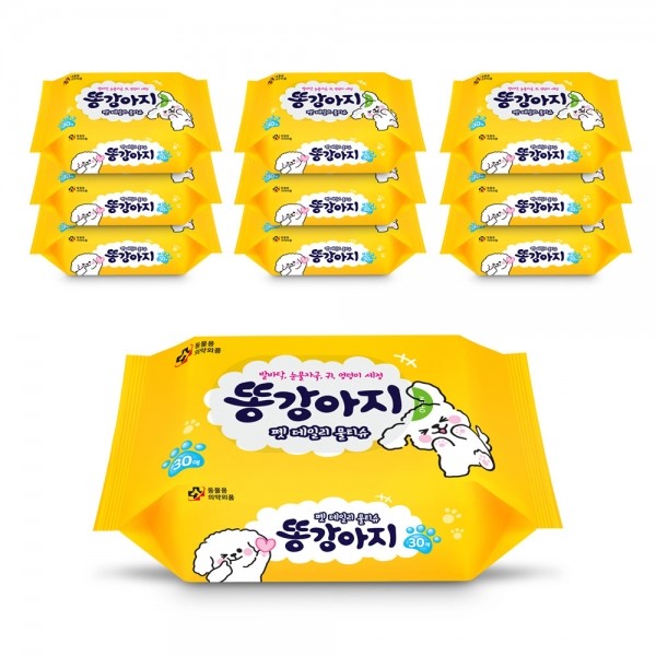 페오펫몰,［반려동물전용물티슈］똥강아지 물티슈 80매