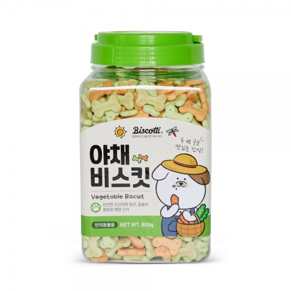 페오펫몰,[멤버십 비밀가격][더주스] 비스코티 천연야채비스킷 800g(통)