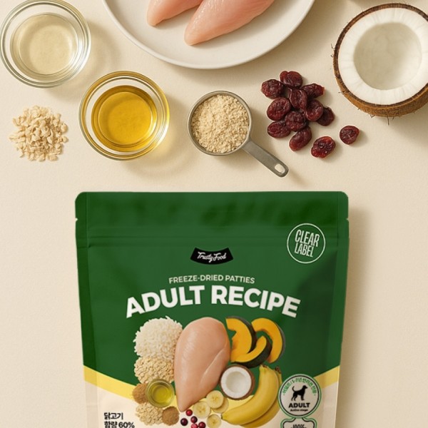 페오펫몰,트러스티푸드 동결건조 사료  치킨패티 어덜트 150g [최저가]