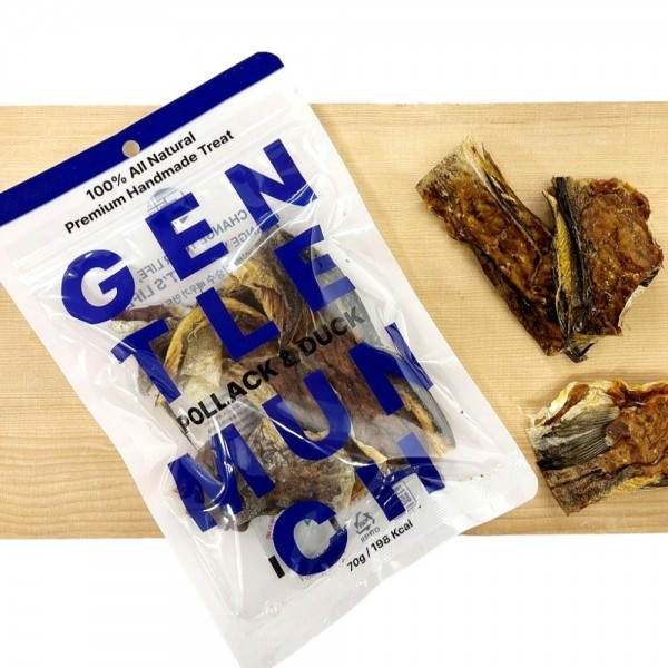 [감사특가] 오플 프리미엄 강아지 핸드메이드간식 젠틀먼치  오리 70g