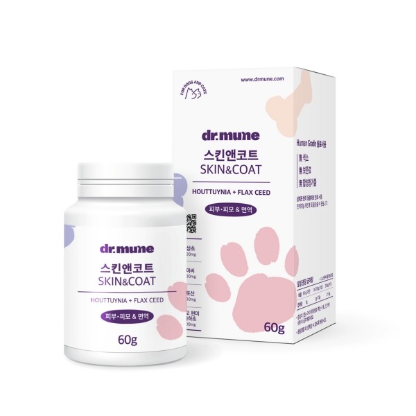 페오펫몰,[댕캉스특가] 닥터뮨 파우더영양제 스킨앤코트 강아지 고양이 피부 영양제 피모 습진 건조 모질 보습 항산화 면역력