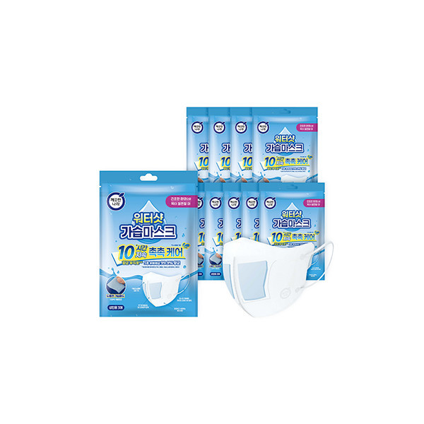 페오펫몰,깨끗한나라 워터샷 가습마스크 3매입 10개(30매)