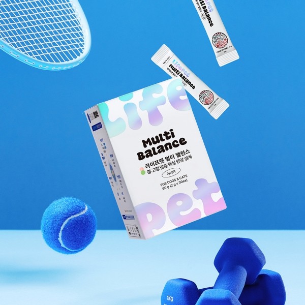페오펫몰,[감사특가]라이프펫 강아지 고양이 종합영양제 멀티밸런스 시니어 노견 비타민 30포