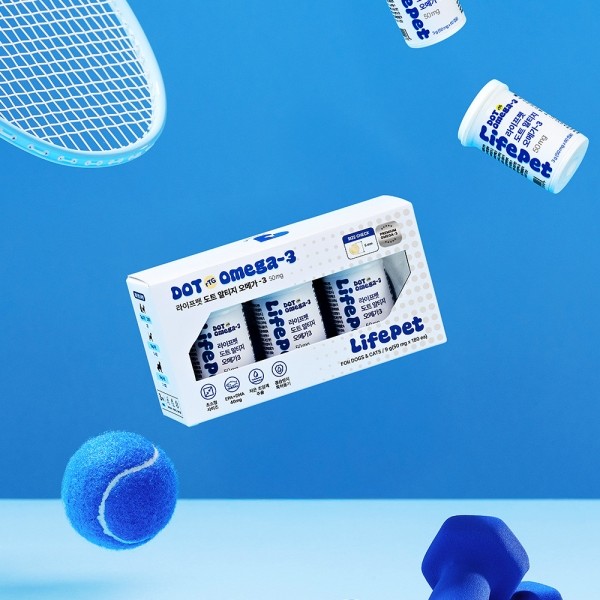 페오펫몰,[감사특가]라이프펫 강아지 고양이 도트알티지 오메가3 50mg 180캡슐 국내최초 CSP용기