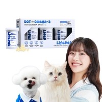 [감사특가]라이프펫 강아지 고양이 도트알티지 오메가3 50mg 180캡슐 국내최초 CSP용기