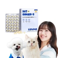 [감사특가]라이프펫 강아지 고양이 도트 알티지 오메가3 100mg 90캡슐
