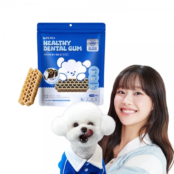 페오펫몰,[감사특가]라이프펫 강아지 헬시 덴탈껌 하드타입 120g 구강유산균 치석제거 개껌