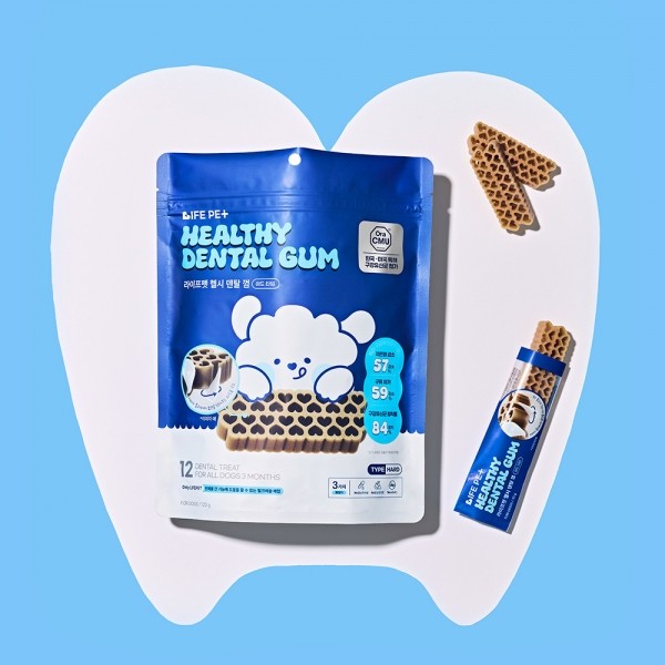 페오펫몰,[감사특가]라이프펫 강아지 헬시 덴탈껌 하드타입 120g 구강유산균 치석제거 개껌