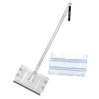 마켓플랜 2in1 접이식 길이조절 유리닦이 1p + 물걸레패드 1p 세트