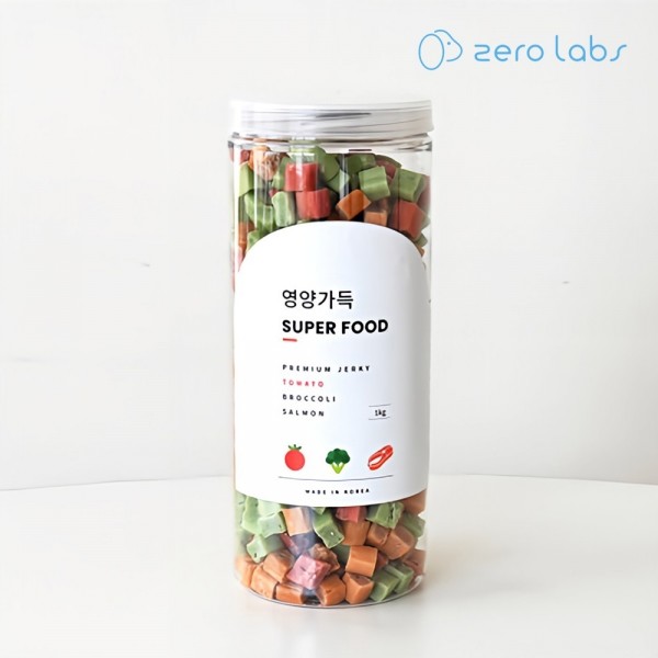 제로랩스 영양가득 져키 토마토+브로콜리+연어 1kg