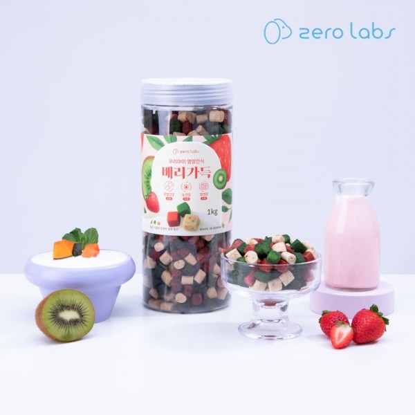 페오펫몰,제로랩스 베리가득 딸기+키위+요거트 1kg