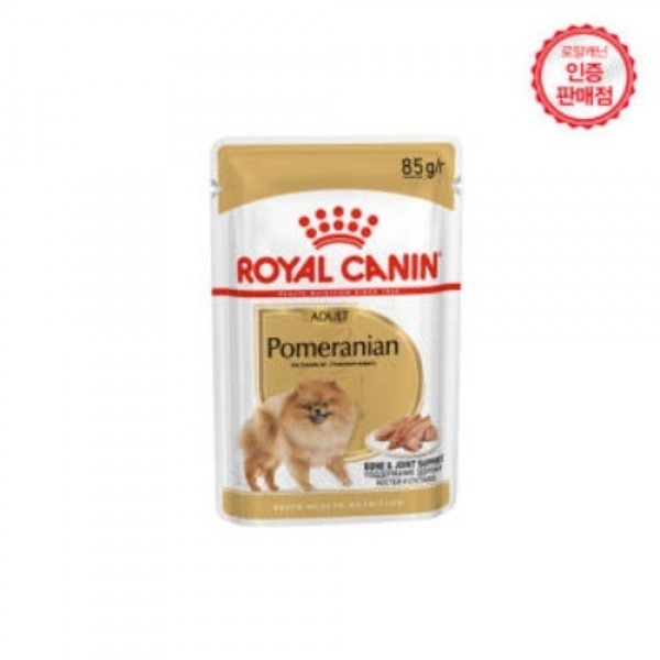 페오펫몰,[로얄캐닌] 강아지습식 파우치 포메라니안 어덜트 85g [최저가]