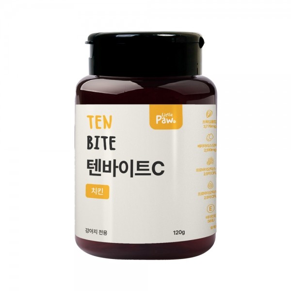페오펫몰,리틀포우 텐바이트 강아지 종합 영양제 전 연령용 치킨, 120g, 1개