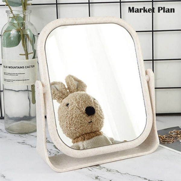 페오펫몰,마켓플랜 회전식 탁상 스퀘어 양면 거울