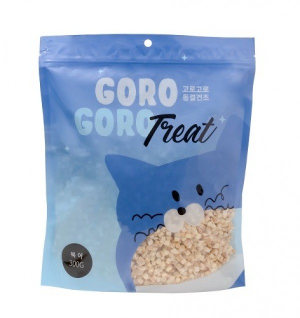 페오펫몰,[고로고로] 대용량 동결건조 미니큐브 북어 300g [반려동물]