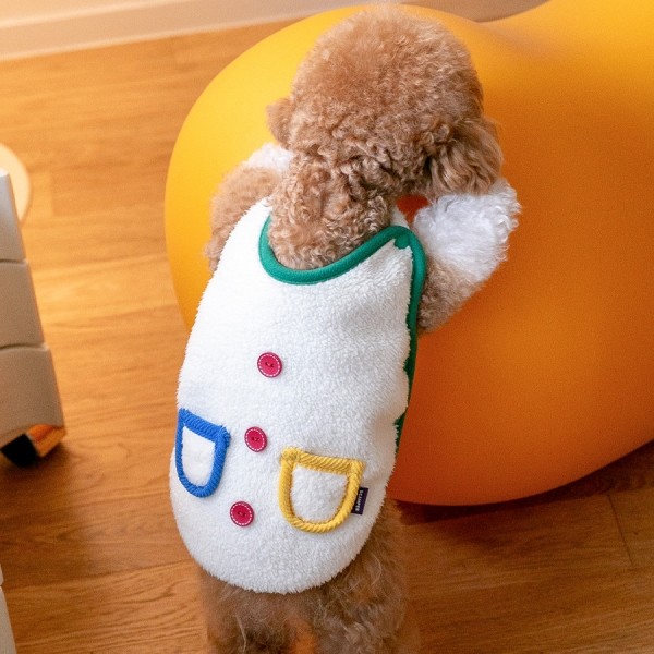 페오펫몰,스캠퍼 팔레트 버튼 베스트 [크림]