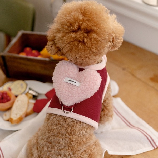 페오펫몰,스캠퍼 하트 포켓 하네스 [핑크하트]