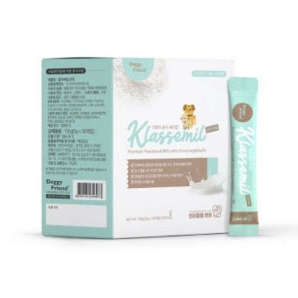 페오펫몰,[도기프랜드] 강아지 클라쎄밀 분유 150g(5g x 30개) 고양이 분유 리뉴얼 개별포장 [최저가]