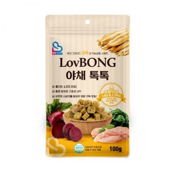 페오펫몰,[러봉] 야채톡톡 100g [반려동물]
