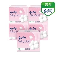 깨끗한나라 순수한면 생리대 실키소프트 대형 14개입 5팩