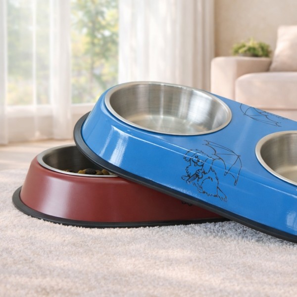 페오펫몰,레드퍼피 마르뜨 2구 식기 식기 애견식기 강아지식기 식기 밥통 밥그릇