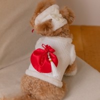 스캠퍼 한복 복주머니 누빔 배자[화이트]