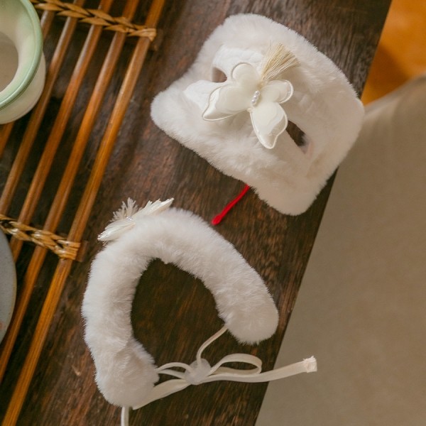 페오펫몰,스캠퍼 한복 나비 귀도리 2color