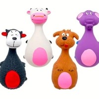 [멤버십 비밀가격][비유펫] 동물라텍스 장난감 (4개 세트) [최저가]