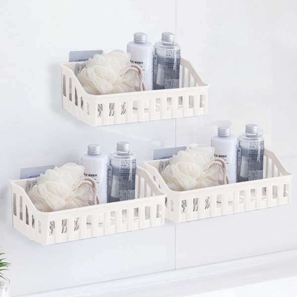 마켓플랜 무타공 다용도 물빠짐 욕실 정리함 3p