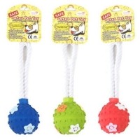 [멤버십 비밀가격] 패리스독 로프 스타볼 강아지 라텍스 치실 장난감(랜덤발송) [최저가]