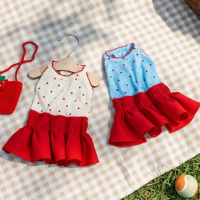 [고퀄리티]국내제작 키치한 레드퐁퐁원피스