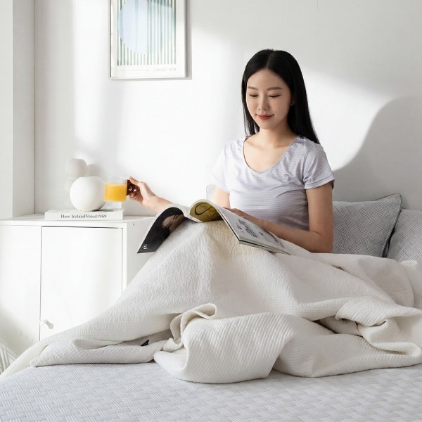 페오펫몰,[테라톤] 한일의료기 3D 에어매쉬 냉감 쿨패드 여름 침대 매트 고정 밴드 더블 160×205cm