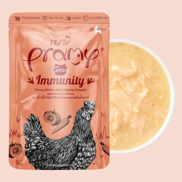 프라미 습식 파우치 간식 이뮨 치킨베지그레이비 70g