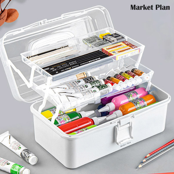 페오펫몰,마켓플랜 토트 다용도 대용량 3단 수납 구급상자