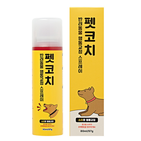 페오펫몰,펫코치 반려견 행동교정 스프레이 80ml / 강아지 산책시 짖음 방지, 입질 교육, 훈련