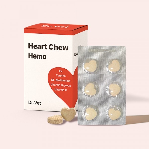 페오펫몰,닥터벳 하트츄 헤모 철분 영양제 30정