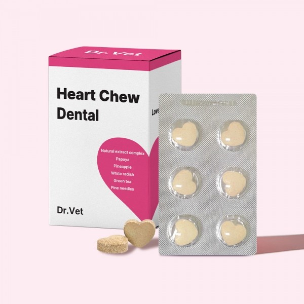 페오펫몰,닥터벳 하트츄 덴탈 치아 잇몸 영양제 30정