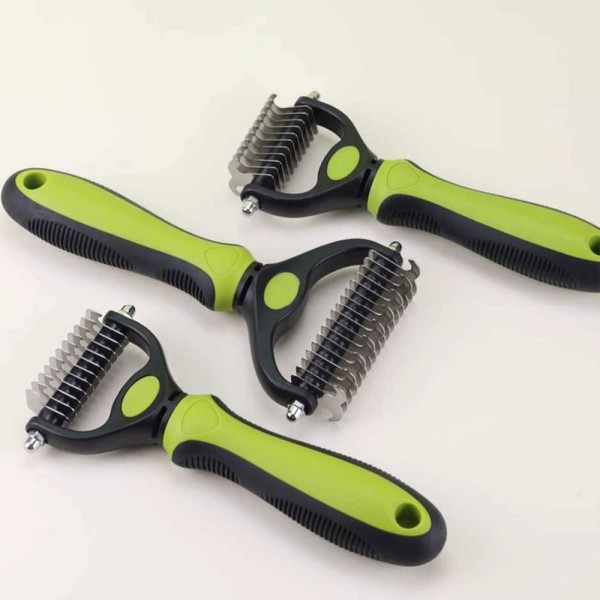 페오펫몰,크레용펫 엉킨털 제거 듀얼 디매팅 브러쉬 (2size)