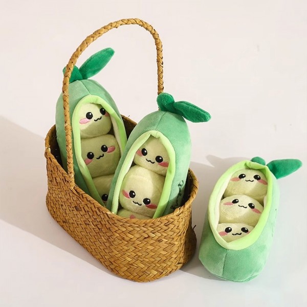 페오펫몰,크레용펫 완두콩 노즈워크 바스락 인형 장난감