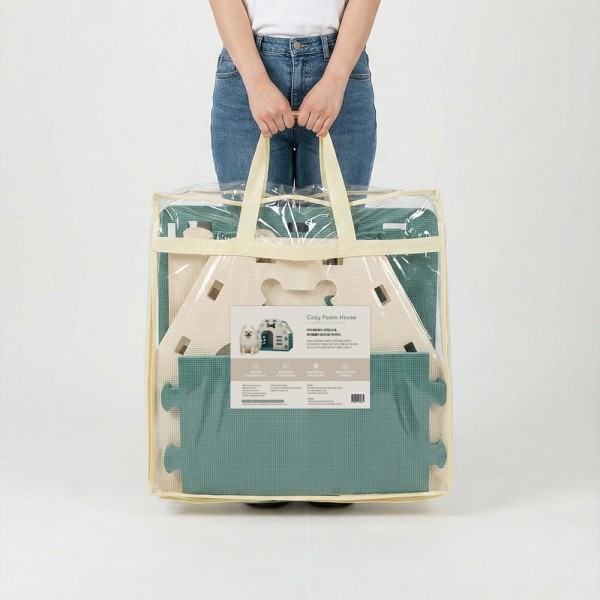 페오펫몰,[설날특가]크레용펫 코지 폼 하우스 대형 강아지 집