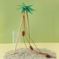 크레용펫 야자수 카샤카샤 롱 막대 낚시대 장난감