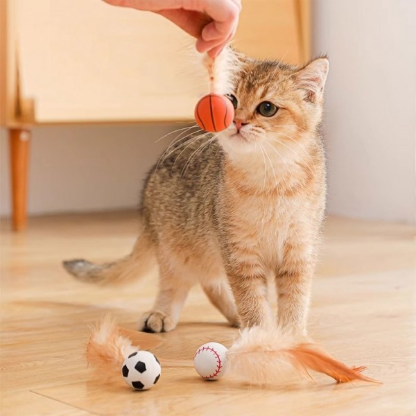 페오펫몰,크레용펫 드리블 깃털 탱탱볼(축구/농구/야구)